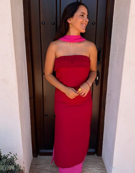 Vestido Doble Rojo
