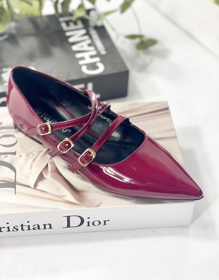 Zapatos Planos Granate