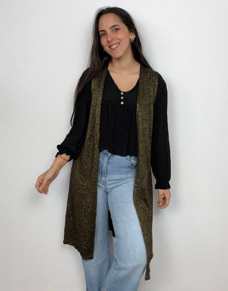 Chaleco Largo Brillo