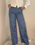 Pantalón Estampado Azul