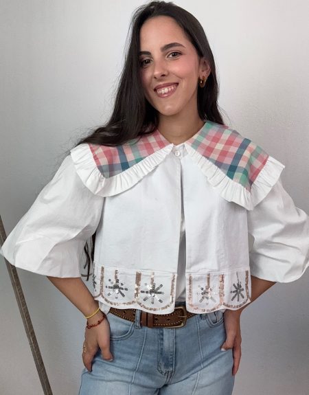 Chaleco Lentejuelas Blanco