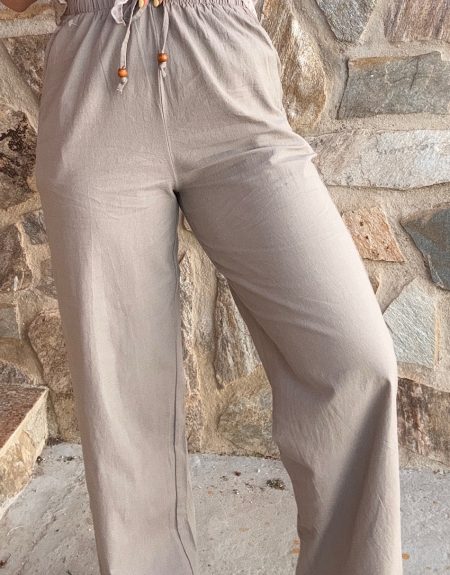 Pantalón Lino Marrón