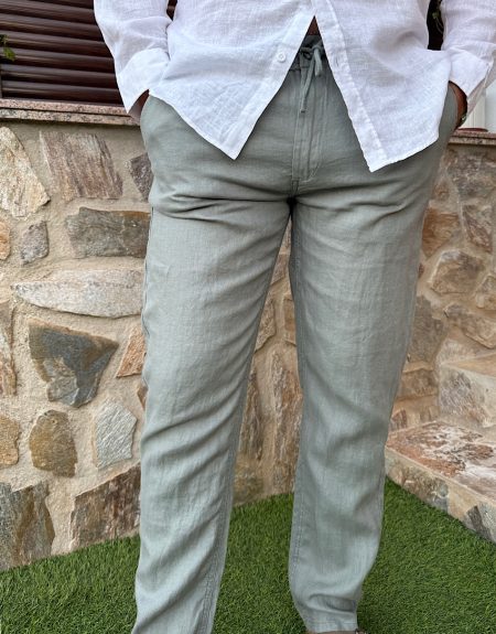 Pantalón Lino Verde