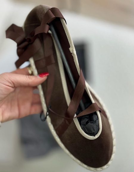 Bailarinas Terciopelo Marrones