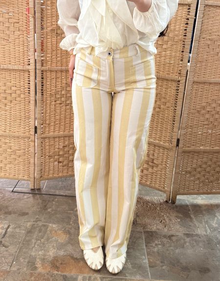 Pantalón Rayas Amarillo
