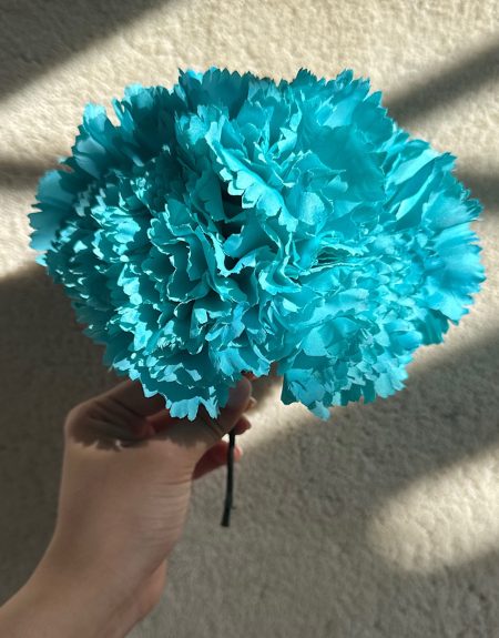 Ramillete Claveles Turquesa