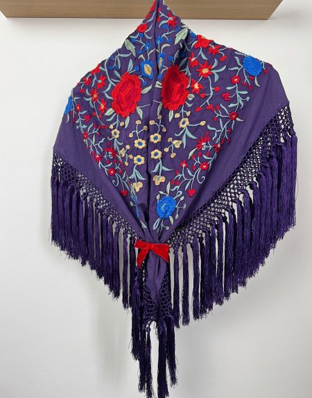 Mantoncillo enrejado morado Cantillana