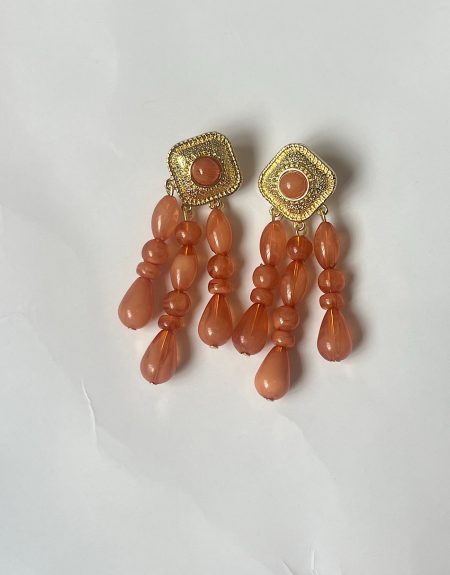 Pendientes racimo naranja