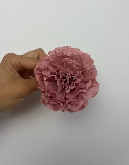 Clavel pinza rosa empolvado