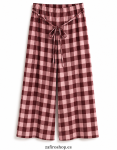 Pantalón vichy burdeos