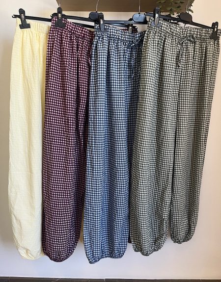 Pantalón bombacho vichy