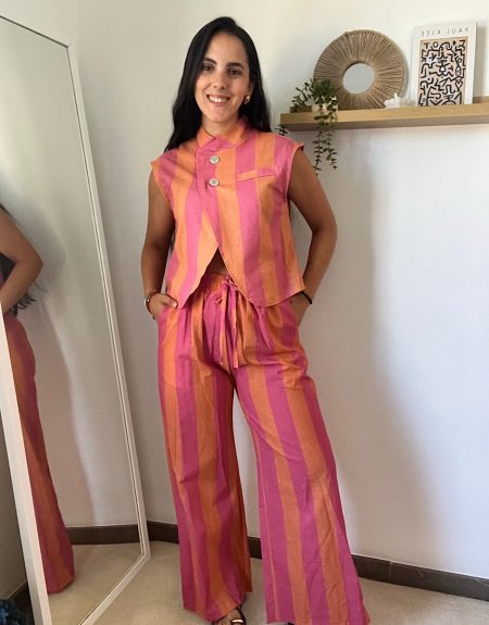 Pantalón conjunto rayas