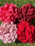 Pinza flor tela
