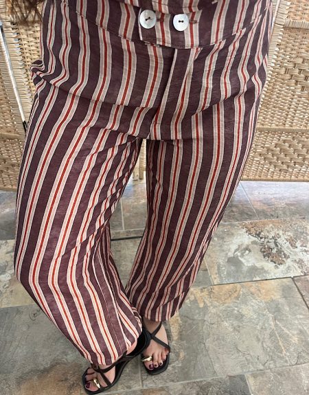 Pantalón conjunto rayitas