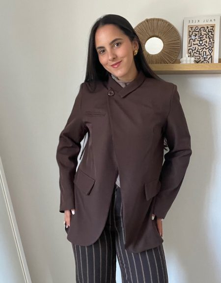 Blazer cruzada marrón